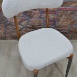 Teddy Sandalye Kılıfı Pıtı, Krem