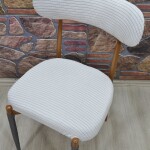 Teddy Sandalye Kılıfı Pıtı, Krem