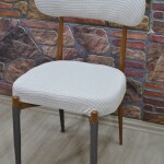 Teddy Sandalye Kılıfı Pıtı, Krem