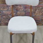 Teddy Sandalye Kılıfı Pıtı, Krem