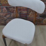 Teddy Sandalye Kılıfı Pıtı, Beyaz