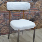 Teddy Sandalye Kılıfı Pıtı, Beyaz