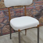 Teddy Sandalye Kılıfı Lakos Kumaş, Krem renk