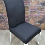 Battal Sandalye Kılıfı Lakos Kumaş, Siyah