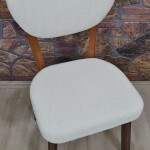 Elma Sandalye Kılıfı Coco Kumaş, Krem