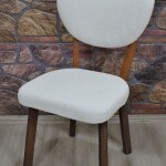 Elma Sandalye Kılıfı Coco Kumaş, Krem