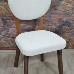 Elma Sandalye Kılıfı Coco Kumaş, Krem