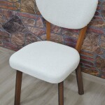 Elma Sandalye Kılıfı Coco Kumaş, Krem