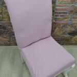 Battal Sandalye Kılıfı Lakos Kumaş, Pembe