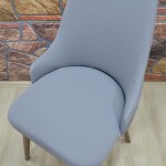 Kollu Sandalye Kılıfı Lakos, Gri