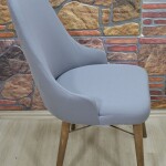 Kollu Sandalye Kılıfı Lakos, Gri