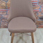 Kollu Sandalye Kılıfı Lakos, A.kahve