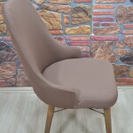 Kollu Sandalye Kılıfı Lakos, A.kahve