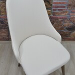 Kollu Sandalye Kılıfı Lakos, Krem