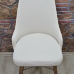 Kollu Sandalye Kılıfı Lakos, Krem