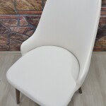 Kollu Sandalye Kılıfı Lakos, Krem