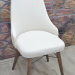 Kollu Sandalye Kılıfı Lakos, Krem