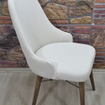 Kollu Sandalye Kılıfı Lakos, Krem