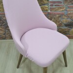 Kollu Sandalye Kılıfı Lakos, Pembe