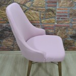 Kollu Sandalye Kılıfı Lakos, Pembe