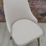 Kollu Sandalye Kılıfı Lakos, Kakao