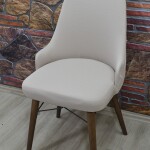 Kollu Sandalye Kılıfı Lakos, Kakao