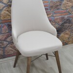 Kollu Sandalye Kılıfı Lakos, Kakao