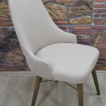 Kollu Sandalye Kılıfı Lakos, Kakao