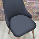 Kollu Sandalye Kılıfı Lakos, Siyah