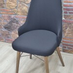 Kollu Sandalye Kılıfı Lakos, Siyah