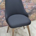 Kollu Sandalye Kılıfı Lakos, Siyah