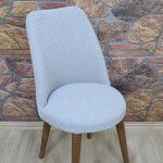 Retro Sandalye Kılıfı Pıtı Kare, Gri