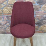 Retro Sandalye Kılıfı Pıtı Kare, Bordo