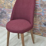 Retro Sandalye Kılıfı Pıtı Kare, Bordo