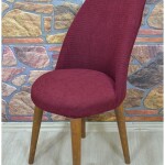 Retro Sandalye Kılıfı Pıtı Kare, Bordo