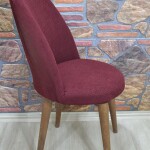 Retro Sandalye Kılıfı Pıtı Kare, Bordo