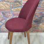 Retro Sandalye Kılıfı Pıtı Kare, Bordo