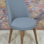 Retro Sandalye Kılıfı Pıtı Kare, Antrasit