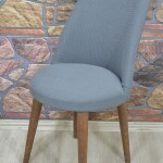 Retro Sandalye Kılıfı Pıtı Kare, Antrasit