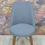 Retro Sandalye Kılıfı Pıtı Kare, Antrasit