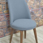 Retro Sandalye Kılıfı Pıtı Kare, Antrasit