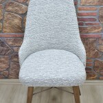 KILIFTEKS Kollu Sandalye Kılıfı Jakar, Krem