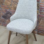 KILIFTEKS Kollu Sandalye Kılıfı Jakar, Krem