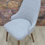 KILIFTEKS Kollu Sandalye Kılıfı Jakar, Gri