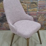 KILIFTEKS Kollu Sandalye Kılıfı Jakar, Pembe