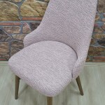 KILIFTEKS Kollu Sandalye Kılıfı Jakar, Pembe