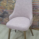 KILIFTEKS Kollu Sandalye Kılıfı Jakar, Pembe