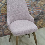 KILIFTEKS Kollu Sandalye Kılıfı Jakar, Pembe