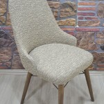 KILIFTEKS Kollu Sandalye Kılıfı Jakar, Kahve