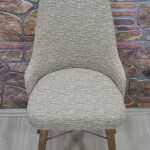 KILIFTEKS Kollu Sandalye Kılıfı Jakar, Kahve